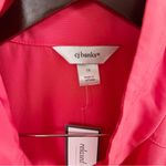 CJ Banks Pink Full Zip Front Lightweight Coat NEW Size 1X 3/4 Sleeves Photo 4