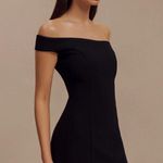 Meshki  Cassidy Crepe Off Shoulder Mini Dress Photo 3