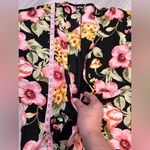 Floral‎ Black Kimono Cardigan Size XL Photo 4