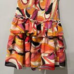 Sky To Moon Dress Small Runched Mini Spaghetti Strap Open Back Orange Pi… Pink Photo 2