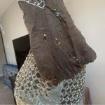 Pakistani Indian Desi Party Wear Maxi Dress (Flawed) Refer to pics Color Green Photo 5