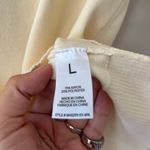 BEARPAW  Sz L Crochet Short Sleeve‎ Crewneck Top Blouse Cream Stretch Pullover Photo 7