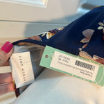 French Grey  Murphy XL Maternity Navy Blue Floral Brushed Knit Dress Photo 9