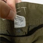 Loft  Olive Green Chino Skirt Above the Knee Pleated Waist Pockets Women's 6 Photo 3