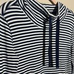 J.Crew Navy White Cowl Neck Pullover | Small Photo 1