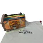Alexander McQueen Mini Jewelled Crossbody Bag Holographic Pink PVC Leather Photo 3
