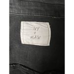 Ivy and Main Women’s  Distressed Stretchy Black Denim Cropped Jacket Size Medium Photo 2