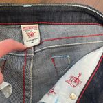 True Religion WLHJ58FE2 Americana Chain Dark Rinse Capri Jeans $209 EUC 28 Photo 9