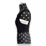 Carabella Womens Top Sz‎ S Black Rhinestones One Shoulder Crop Cropped NEW Photo 3