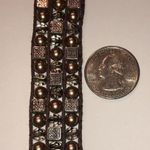 Brighton Silver Tone Brown Beaded Chunky Boho Statement Bracelet Photo 6