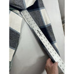 SheIn Womans Shirt Jacket Medium Multicolor Plaid Flannel Button Front Photo 7