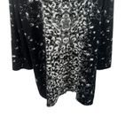 Misook  Black-Multi Abstract Pattern Mid-Length Knit Blazer Jacket Plus Size 0X‎ Photo 8