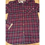 Burton ‎ Womens Plaid Flannel Shirt Size Small S Woven Button Outdoor Travel EUC Photo 1