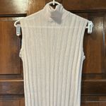 ZARA  Linen Blend High Neck Knit Sleeveless Tunic Top Women's Size Medium Shirt Photo 5
