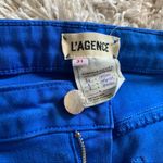 L'Agence Bright Blue L’AGENCE Stretchy Denim Jeans Pants w/ Distressed Ankle Hem Photo 8