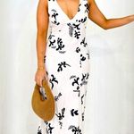 Paper Heart Linen Blend Pastel Floral Print Maxi Dress M Photo 1