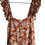 House of Harlowe Maxi Bohemian Ruffle Dress‎ XL Burnt Orange Photo 2