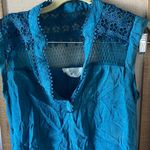 Sweet Wanderer  Turquoise Lace Blouse small Photo 4