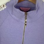 Lilly Pulitzer  Skipper Popover XS Purple Lace Trim Pullover Half Zip Preppy Soft Photo 2