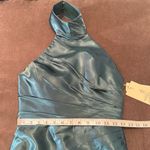 Women’s Green Full Length Halter Neck Mermaid Prom Dress Corset Back Size 2 NWT Photo 8