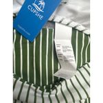 Cupshe  Striped Green White Bikini Set Criss Cross Tie‎ String Swimsuit Summer S Photo 5
