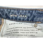 American Eagle  Women's Jeans Size 0 Regular Mom Blue Distressed Denim Mid Rise Photo 4