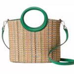 Kate Spade Jena Straw Large Tote crossbody drawstring satchel Photo 1