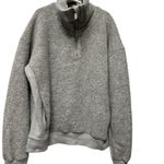 Lululemon ‎ Athletica Gray Sweatshirt Sherpa and quarter zip w pockets Photo 9