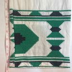 ZARA  Embroidered Linen Blend Pants White Green Aztec Design Pocket Blogger Fav S Photo 12