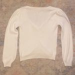 Miracle Brand Cinch Front White Sweater Photo 1