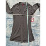 Vince Camuto NWT!  Rib Knit Open Front Cardigan In Darkshadow Gray Small Photo 4