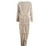 Southern Fried Chic Wedding Style Boho Lace Long Sleeve Dress in Cream Sz XS NWT Photo 2