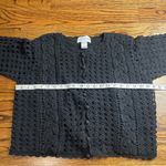 Black Crochet Sweater Size L Photo 1