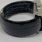 Ecosse women’s watch Quartz analog 24mm silver tone crystal cuff bracelet runs Photo 4