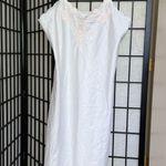 Natori White Chemise Classic Intimates Sleepwear Size L Photo 5