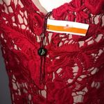 Sam Edelman  Lace Keyhole Sheath Dress Red Size 0 Photo 3