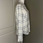 Paige  Plaid Button Down Shirt Size Small Wht/Blue/Tan Photo 1