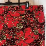 Almost Famous Red Mixed Pattern Animal Print Paisley Leggings 3X Photo 11