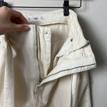 Mango paper bag tie waist belted straight jeans pants ecru cream Photo 8