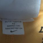 Nike Womens XS Dri Fit Running Shorts With Built In Biker Shorts-gray/yellow 3" Photo 8