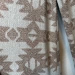 Hollister Long Open Cardigan Duster Neutral Geometric Aztec Pattern Size Small Photo 3