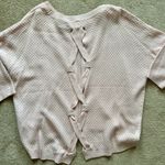 New York And Company Knit Pink Sweater Top Small Photo 7