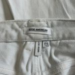 Good American  Good Boy Distressed Jeans White High Rise Cotton Womens Size 12/31 Photo 6