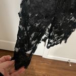 Monique Lhuillier ML Black Metallic Floral Lace Sheath Dress Size 2 US $500 Photo 7