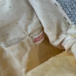 Vintage 70’s White Eyelet Cotton Lace Clutch Purse Bamboo Handles Photo 4