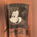 RE/DONE REDONE Mickey Mouse Women’s Cotton Sweatshirt Burnt Orange Size XS/S Photo 3