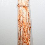Anthropologie Elevenes  Orange Lophelia Coral Silk Blend Jumpsuit 2 Photo 1