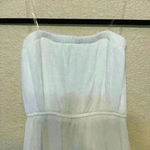 Lila Rose Lily Rose white maxi strapless dress sz XS beach resort vacation crochet bridal Photo 1