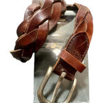 Hollister Braided Brown Leather Belt Photo 0