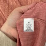 Blue‎ Sol Rose Gold Ribbed Cap Sleeve Blouse Size Medium Pink Photo 2